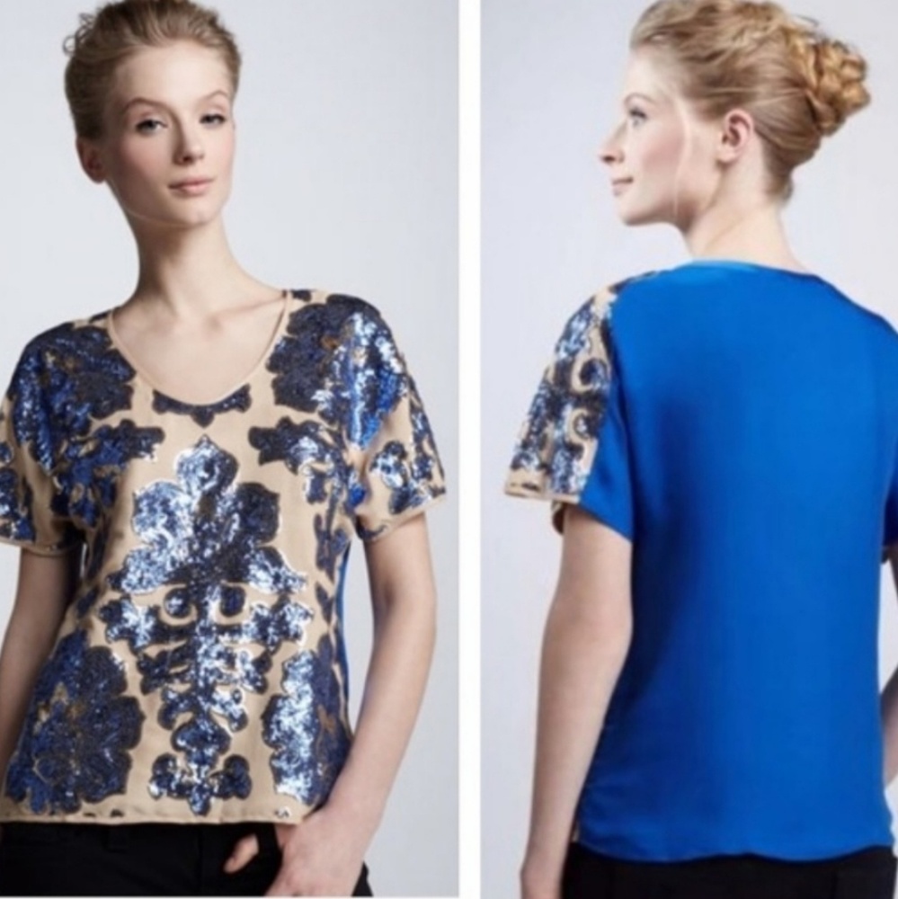 Neiman Marcus Sequin Top XS - Picture 2 of 8